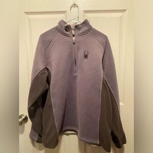 SPYDER S16561 MEN'S CONSTANT HALF-ZIP SWEATER POLAR/BLACK